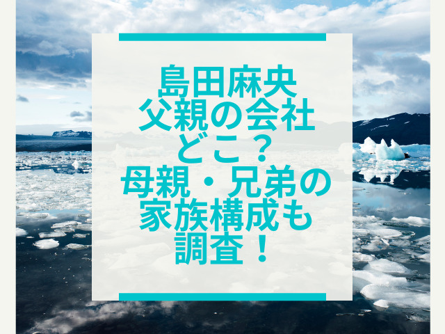 島田麻央　父親　会社