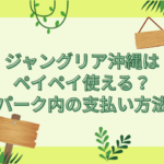 ジャングリア沖縄 ペイペイ使える
