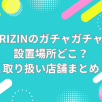 RIZIN ガチャガチャ 設置場所　どこ